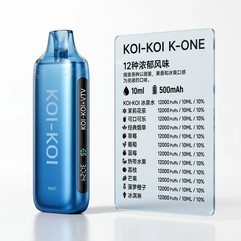 VTV 维特威 KOI-KOI K-ONE 一次性【12000口】 智能数显屏 极致浓郁口感